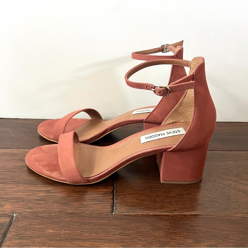 Rose Pink Steve Madden Block Heel Size 8